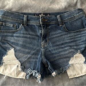Hollister Women's Distressed Blue Jean Shorts